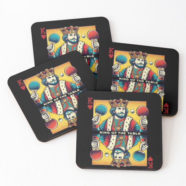 Item preview, Retro Table Tennis King Playing Card Vintage Style designed and sold by LuminOrb.