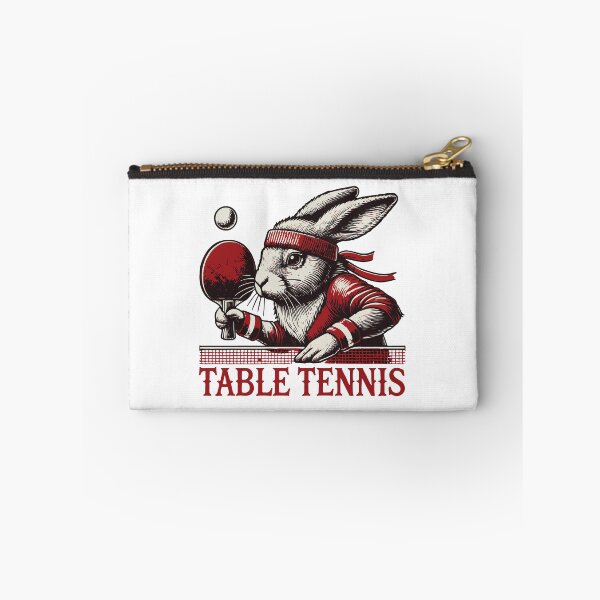 Item preview, Rabbit Vintage Retro Table Tennis Master designed and sold by LuminOrb.