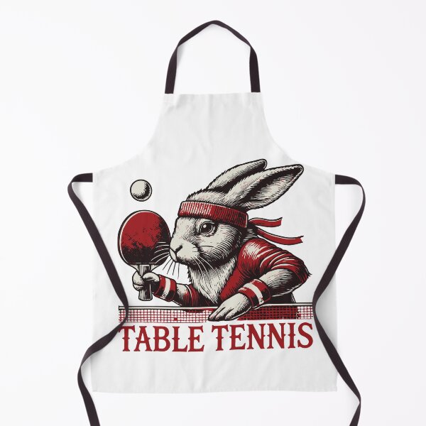 Item preview, Rabbit Vintage Retro Table Tennis Master designed and sold by LuminOrb.