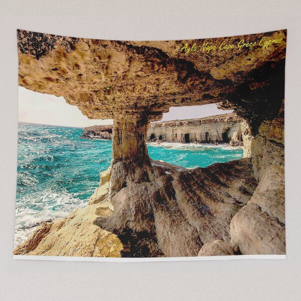 Item preview, Cape Greco Ayla Napa Cyprus : Advertising Landscape Print designed and sold by posterbobs.