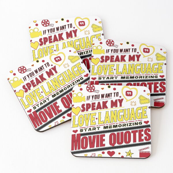 Item preview, Love Language = Movie Quotes designed and sold by Young Design Lab.