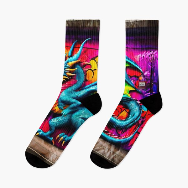 Item preview, Urban graffiti street art Dragon designed and sold by Drone-tees.