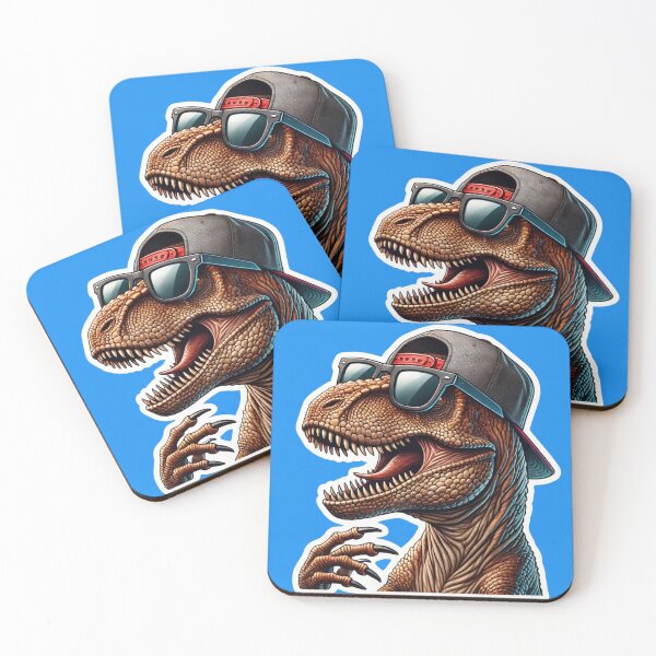 Item preview, "Calcomanía realista de T-Rex con accesorios extravagantes" designed and sold by ForFamily1120.