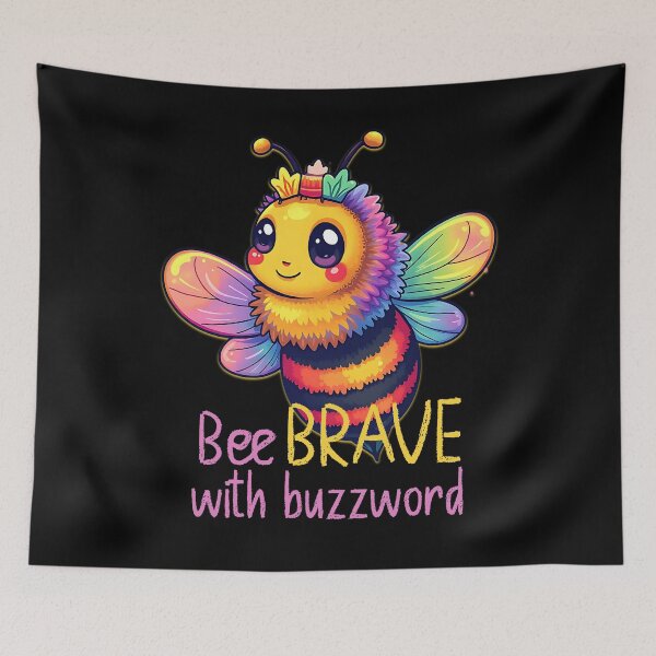 Item preview, Bee Brave with Buzzword Inspirational designed and sold by Taans-Creation.