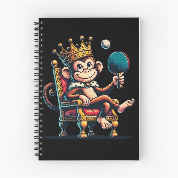 Item preview, Monkey King Of Ping Pong Royalty Fun designed and sold by LuminOrb.