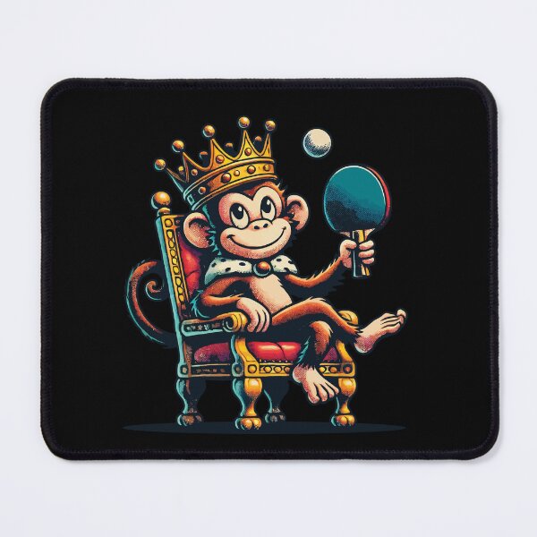 Item preview, Monkey King Of Ping Pong Royalty Fun designed and sold by LuminOrb.