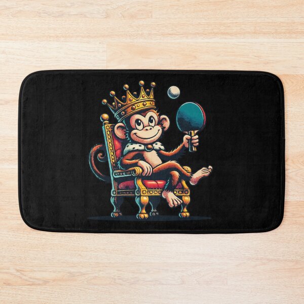 Item preview, Monkey King Of Ping Pong Royalty Fun designed and sold by LuminOrb.