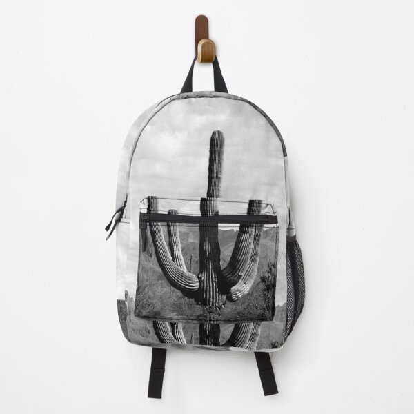 Item preview, Superstition Mountains with Saguaros - Black and white designed and sold by AzHammock.
