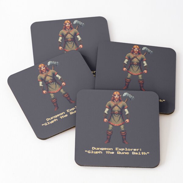 Item preview, Dungeon Explorer: "Glyph the Rune Smith" designed and sold by ThreadEclectic.
