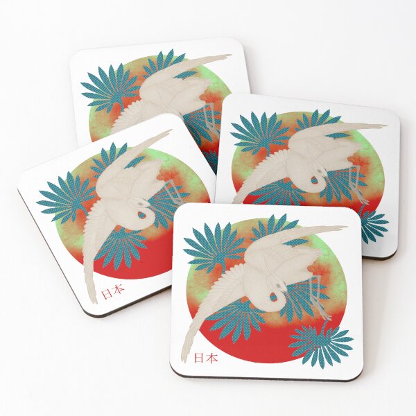 Item preview, Crane Bird - Japanese Vintage Style Art designed and sold by KateVanFloofno1.