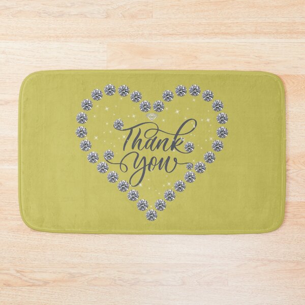 Item preview, Thank you on diamonds heart designed and sold by Rbnano.