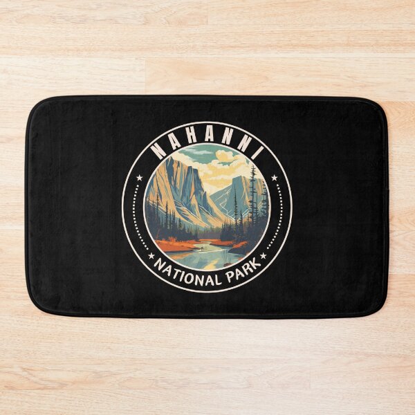 Item preview, Nahanni National Park in Northwest Territories Canada Retro Travel Art Emblem designed and sold by MaateoDesign.