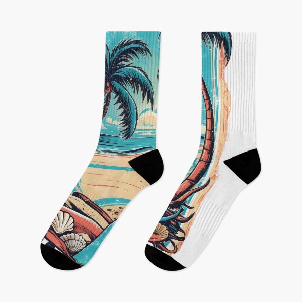Item preview, Clearwater Florida Tropical Beach Design – Palm Trees, Surfboards & Coastal Art designed and sold by WarFX Designs.