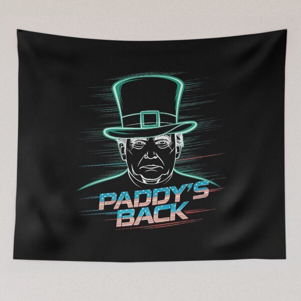 Item preview, Funny Trump Paddy's Back - This funny gift is perfect for Trump fans, Irish humor enthusiasts, and anyone looking for a unique St. Patrick's Day accent. designed and sold by ZyziowskyArt.