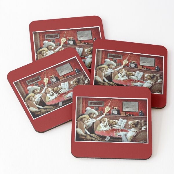 Item preview,  DOGS PLAYING POKER : Vintage Poker Club Abstract Print designed and sold by posterbobs.