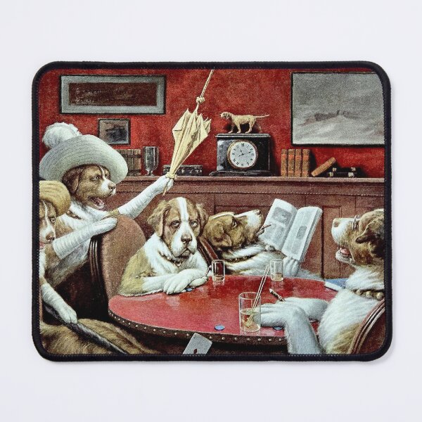 Item preview, DOGS PLAYING POKER : Vintage Poker Club Abstract Print designed and sold by posterbobs.