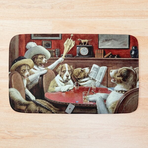 Item preview,  DOGS PLAYING POKER : Vintage Poker Club Abstract Print designed and sold by posterbobs.