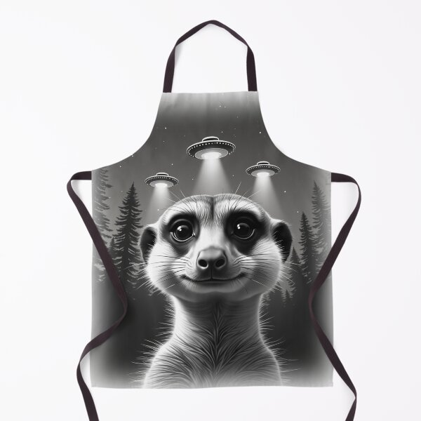 Item preview, Meerkat UFO Animal Selfie: A fun and hilarious pattern featuring animals taking selfies with aliens during an unexpected encounter. designed and sold by Grang Art Artistic Designs.