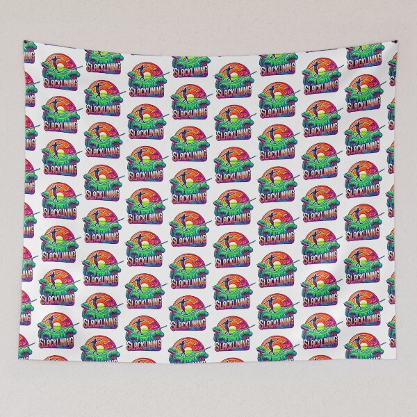 Item preview, Vibrant Slacklining Adventure designed and sold by Akioos.
