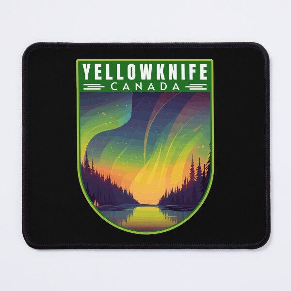 Item preview, Yellowknife in Northwest Territories Canada Retro Travel Art Emblem designed and sold by MaateoDesign.