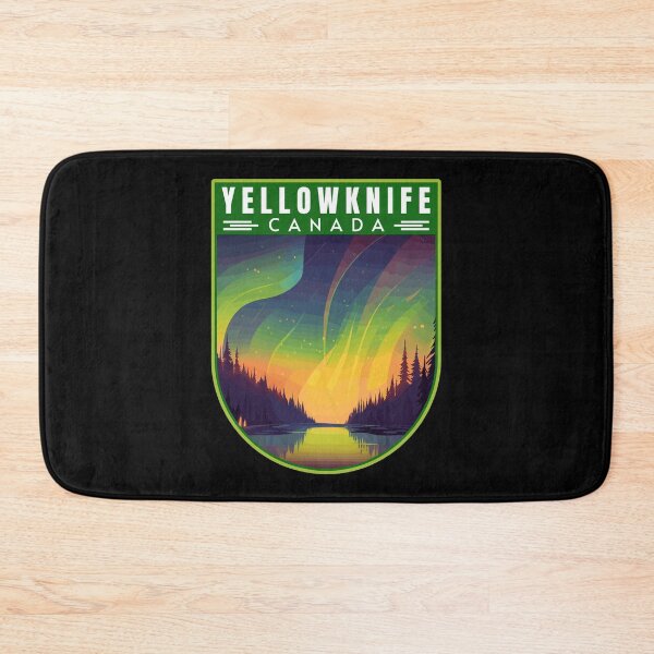 Item preview, Yellowknife in Northwest Territories Canada Retro Travel Art Emblem designed and sold by MaateoDesign.