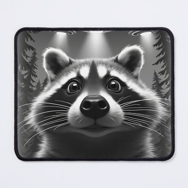 Item preview, Racoon UFO Animal Selfie: A fun and hilarious pattern featuring animals taking selfies with aliens during an unexpected encounter. designed and sold by Grang Art Artistic Designs.