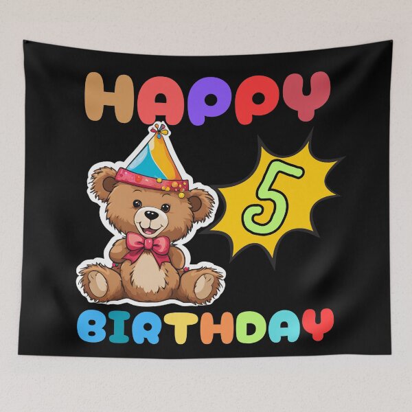 Item preview, Happy 5th Birthday designed and sold by Bawek85Designs.