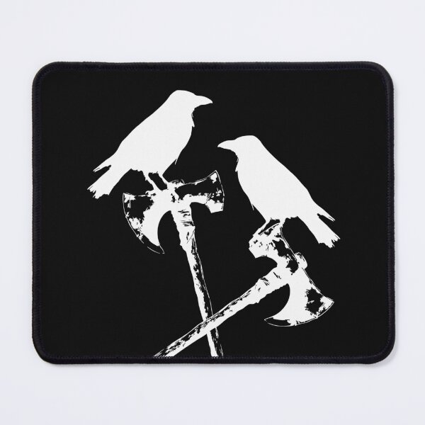 Item preview,  Odins Crows and crossed Norse axes designed and sold by Ilze Lucero.