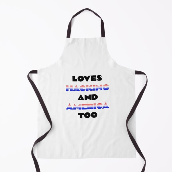 Item preview, Loves Hacking and America Too - Patriotic Tech Design designed and sold by Teacher2Nerds.
