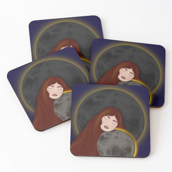 Item preview, Moon Girl - Mystical Celestial Woman Art designed and sold by artbyomurr.