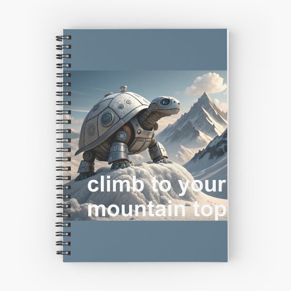 Item preview, turtle climb to your mountain top designed and sold by alexandr-art.