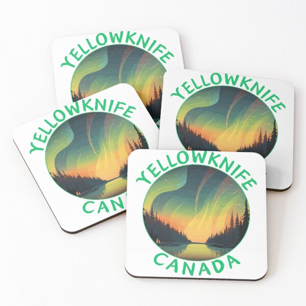 Item preview, Yellowknife in Northwest Territories Canada Retro Travel Art Badge designed and sold by MaateoDesign.