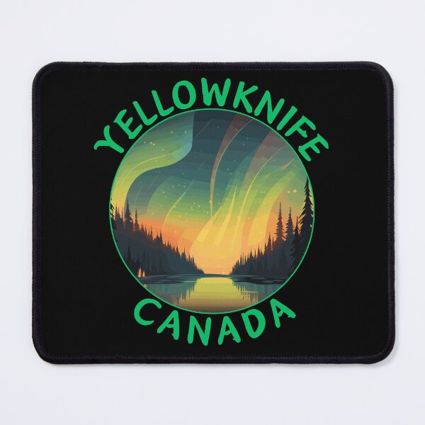 Item preview, Yellowknife in Northwest Territories Canada Retro Travel Art Badge designed and sold by MaateoDesign.