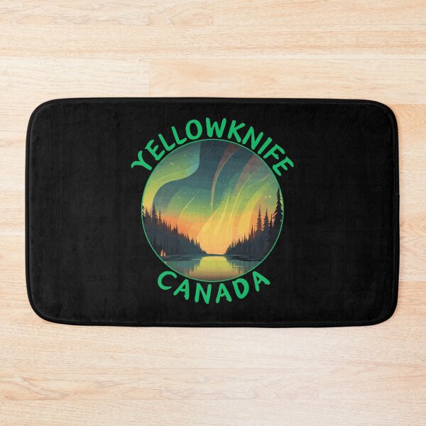 Item preview, Yellowknife in Northwest Territories Canada Retro Travel Art Badge designed and sold by MaateoDesign.