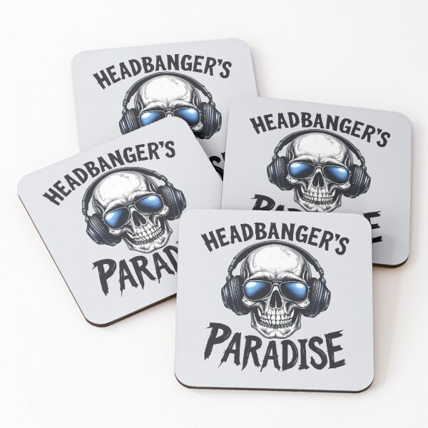 Item preview, Headbanger’s Paradise: Skull With Headphones  designed and sold by Jollys-ArtShop.