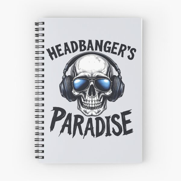 Item preview, Headbanger’s Paradise: Skull With Headphones  designed and sold by Jollys-ArtShop.
