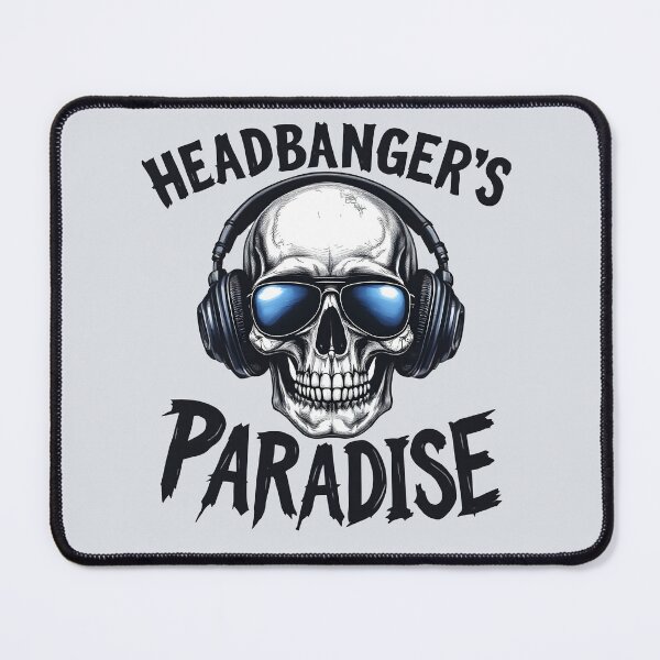 Item preview, Headbanger’s Paradise: Skull With Headphones  designed and sold by Jollys-ArtShop.