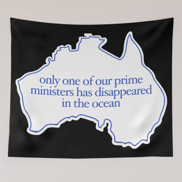 Item preview, Australian Map Outline with True Facts about the Government designed and sold by octagon.