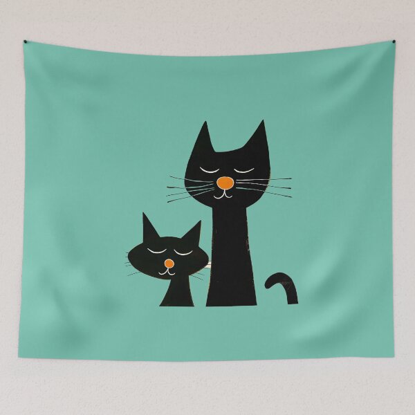 Item preview, adorably ugly black cats designed and sold by xiao xuans.