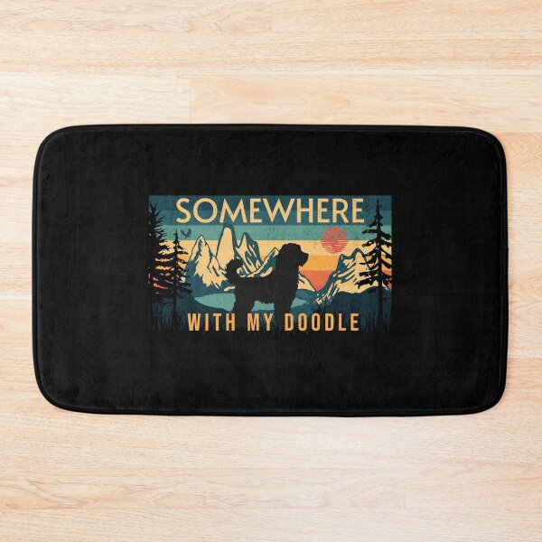 Item preview, Somewhere With My Doodle Vintage Hiking Camping Gift designed and sold by Guarddogdrive.