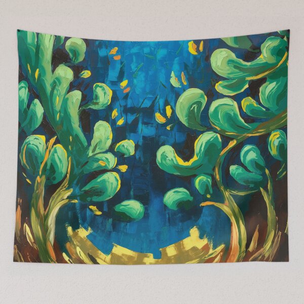 Item preview, forest Nature captivating abstract art  designed and sold by shokA Design.
