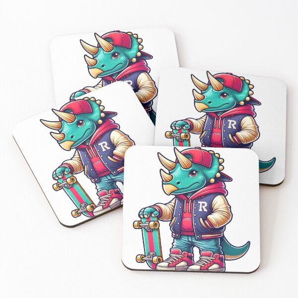 Item preview, "Full-Body Triceratops in Trendy Teen Style" designed and sold by ForFamily1120.
