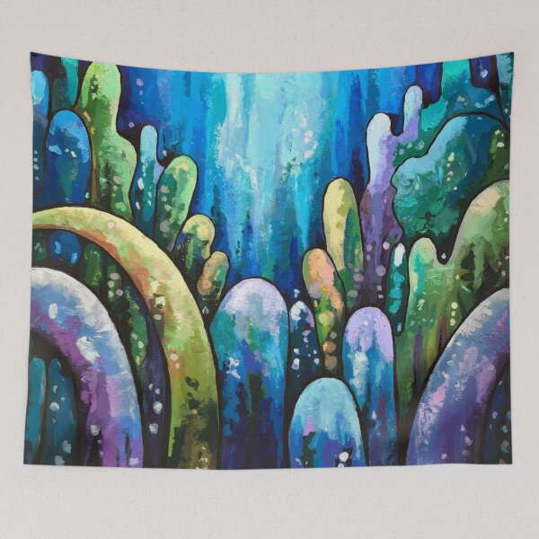 Item preview, forest Nature captivating abstract art  designed and sold by shokA Design.