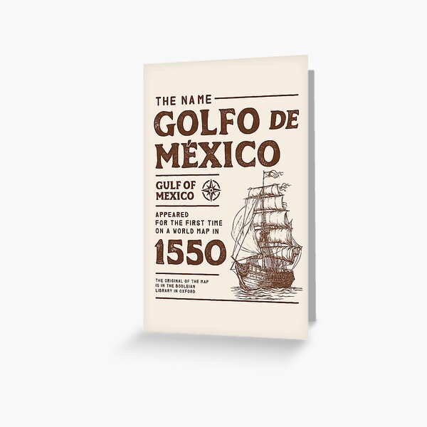 Item preview, Gulf of Mexico Name Origin 1550 designed and sold by Geek Updated.