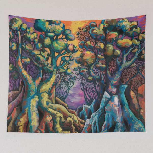 Item preview, forest Nature captivating abstract art  designed and sold by shokA Design.