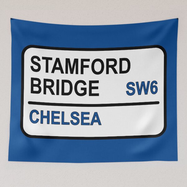 Item preview, Stamford Bridge Stadium Football Sign designed and sold by BlockyB.