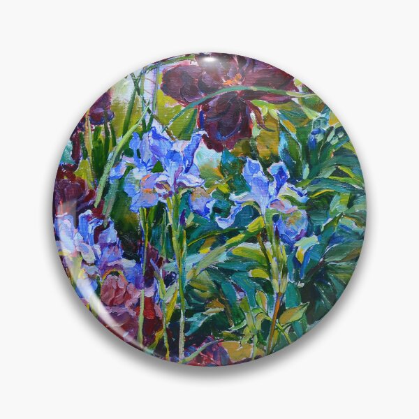 Item preview, Great oil painting of peonies and irises designed and sold by andrii kutsachenko.