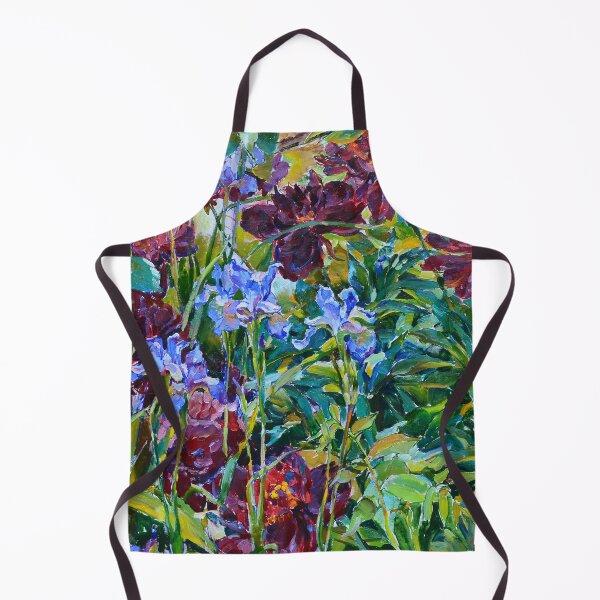 Item preview, Great oil painting of peonies and irises designed and sold by andrii kutsachenko.
