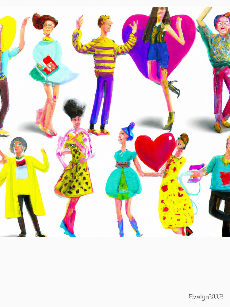 Thumbnail 7 von 7, Classic T-Shirt, Valentine Party designt und verkauft von Evelyn3112.