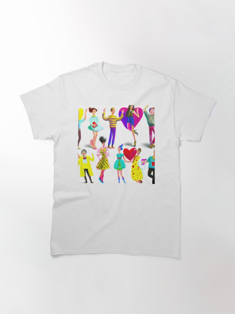 Thumbnail 3 von 7, Classic T-Shirt, Valentine Party designt und verkauft von Evelyn3112.